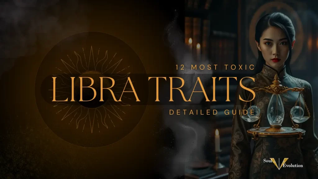 Toxic Libra Traits: Libra woman holding scales in the form of Libra zodiac sign