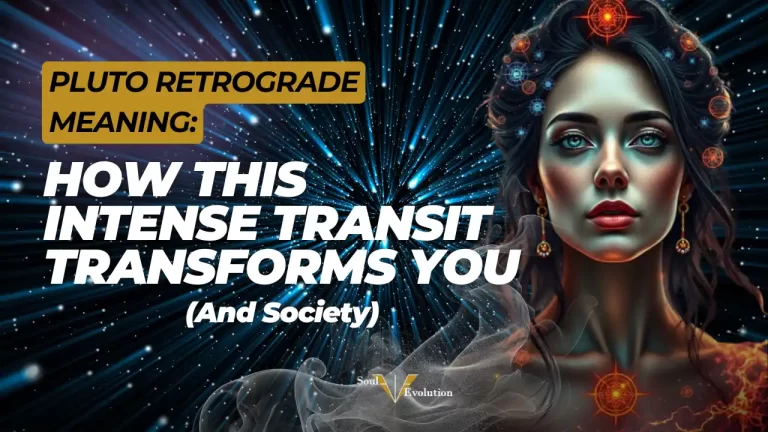 Pluto Retrograde Transformation: Woman in cosmic transmutation