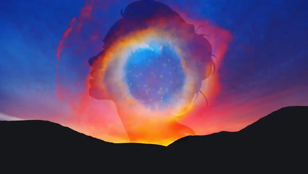 Abstract image to depict visualization meditation