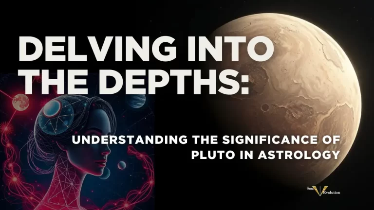The Significance of Pluto in Astrology. Image depicting planets influencing the psyche with planet Pluto in the background