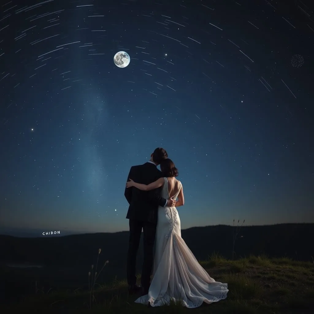 man and woman looking into the stars